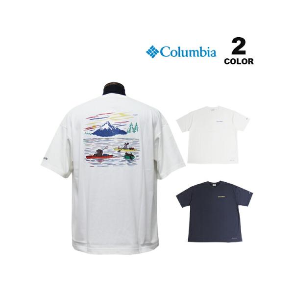 コロンビア Tシャツ  Columbia Lake to Avenue Graphic S/S T-Shirt 半袖 TEE ジョナス クレアッソン コラボ 全2色 S-XL メンズ 半袖 オムニシェード UPF50 オム