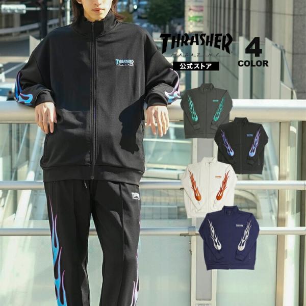 THRASHER（スラッシャー） ジャージ THRASHER FLAME TRACK TOP JACKET