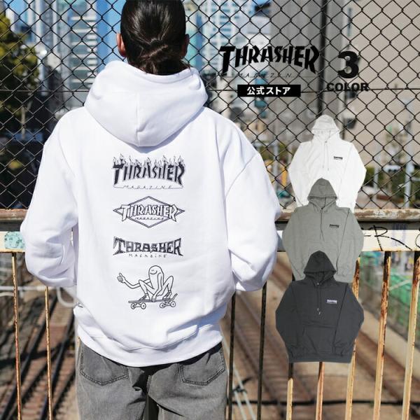 THRASHER スラッシャー パーカー Logos HOODIE SWEAT PARKA プル