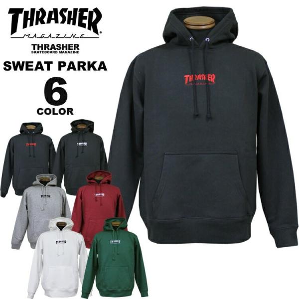 THRASHER（スラッシャー） スエット パーカー HOME TOWN EMBROIDERED