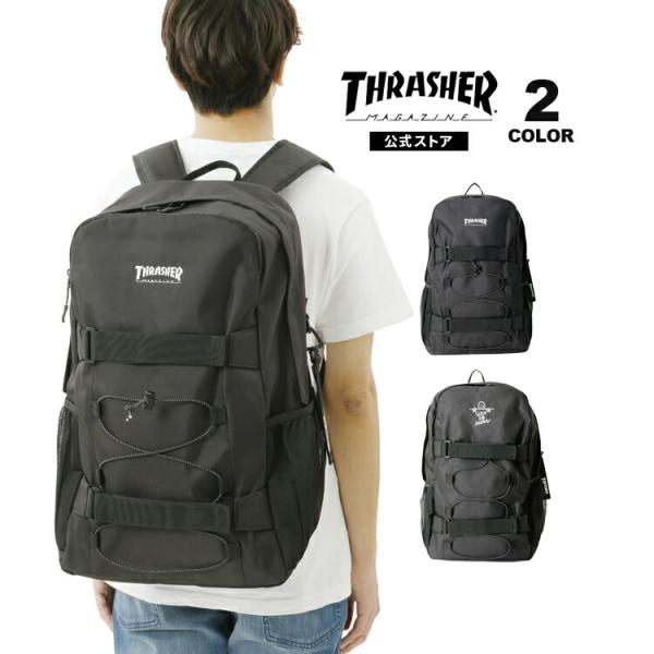 スラッシャー リュック バックパック THRASHER W CLIP PACK BACKPACK 30L デイバック バッグ メンズ レディース ユニセックス 全2色 通勤 ビジネス 通学 旅行 (
