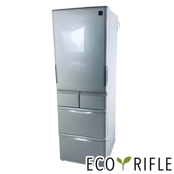 冷蔵庫 412リットル 2017年製 5ドア シャープ SJ-PW41C-C 銀色 400L