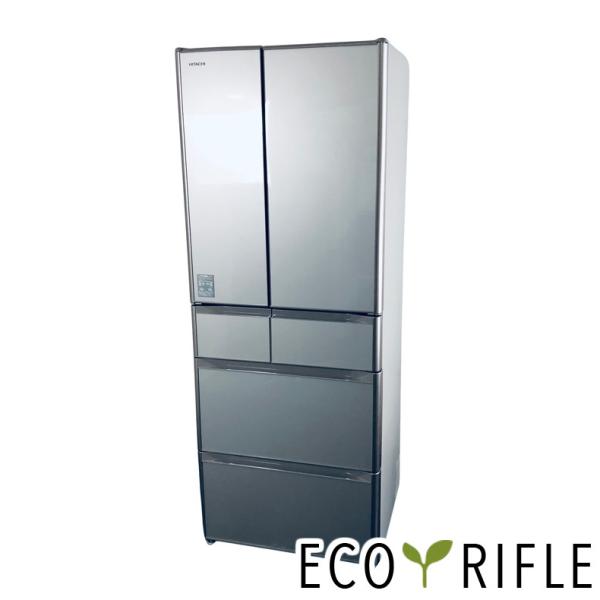 1年間保証付き！2017年製！HITACHI(日立) 6ドア冷蔵庫 R-XG4800H