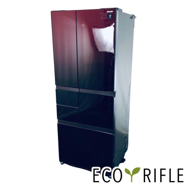 【中古】 【自社配送エリア内限定】 シャープ SHARP 冷蔵庫 2015年製 6ドア 474L グラデーションレッド ファン式 観音開き SJ-GT47A-R ファミリー 大型 400L以上 送料無料 設置無料 地域限定 埼玉 東京 千葉 神奈川 RANK_B rifle-eco_rg221083