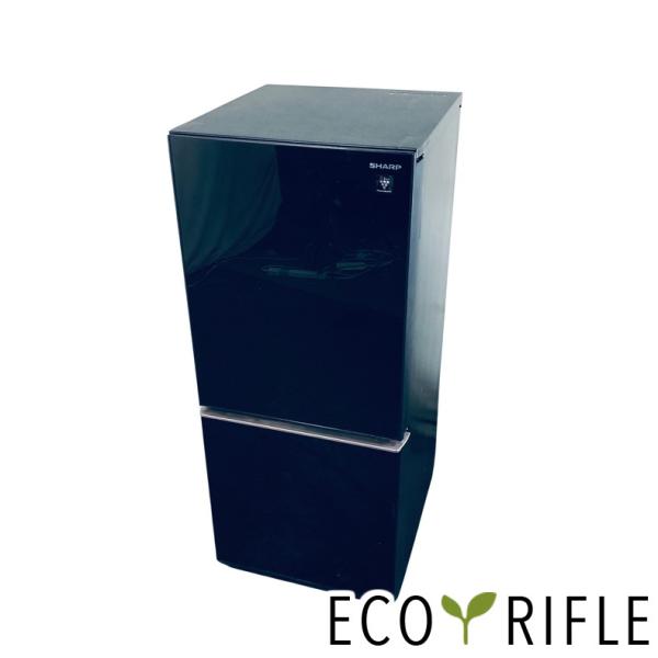 ID:rg221152 シャープ SHARP 冷蔵庫 一人暮らし 中古 2019年製 2ドア 137L ブラック ファン式 両方開き SJ-GD14E-B  【リユース品：状態A】【送料無料】【設置費用無料】 SHARP（シャープ） 冷蔵庫 中古 SHARP SJ-GD14E-B 2019年製 2ドア 137L