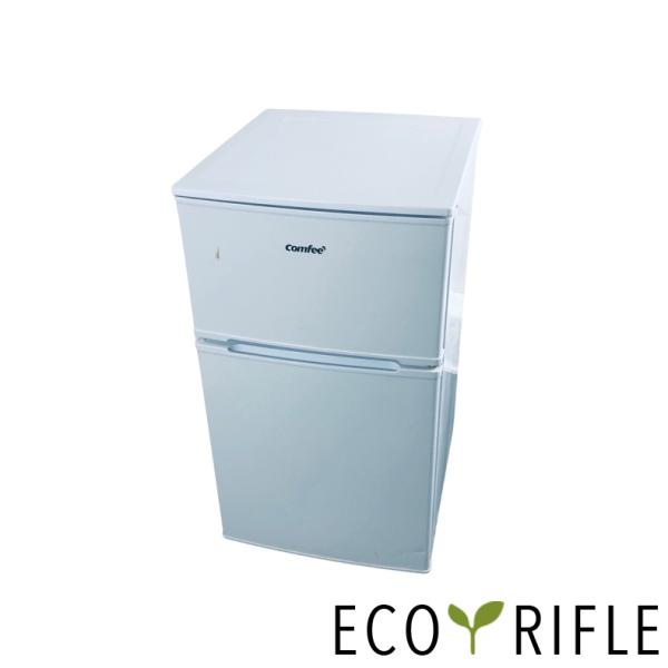 冷蔵庫 中古 comfee RCT90WH/E 2024年製 2ドア 90L ホワイト 直冷式 右