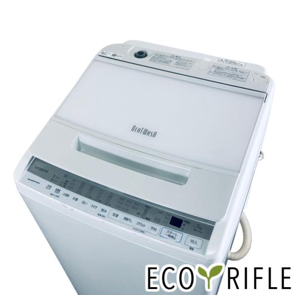 日立（HITACHI） 洗濯機 中古 HITACHI BW-V70F-W 2021年製 7.0kg