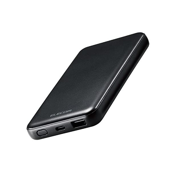 エレコム モバイルバッテリー 10000mAh 大容量20W Type-C×1 / USB-A×1 ブラック  EC-C03BK