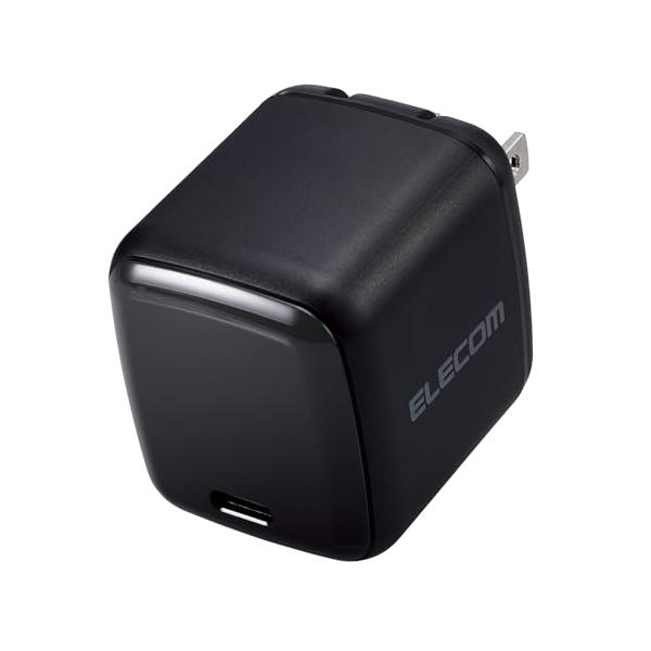 他サイト： エレコム 充電器 65W USB PD対応 小型 Type-C 1ポート PPS対応 GaN II採用 PSE認証 ブラック EC-AC8565BKの商品画像