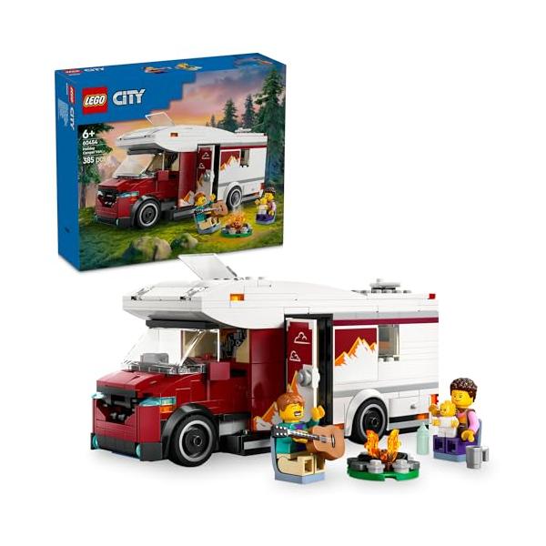 キャンピングカー ホリデー 60454・キャンピングカーで遊ぼう  このセットがあれば毎日がホリデー！（対象年齢：6才以上）・セットの内容  リビング付きキャンピングカーの組み立てに必要なパーツ、たき火、ミニフィギュア2体、赤ちゃんのフィギ...