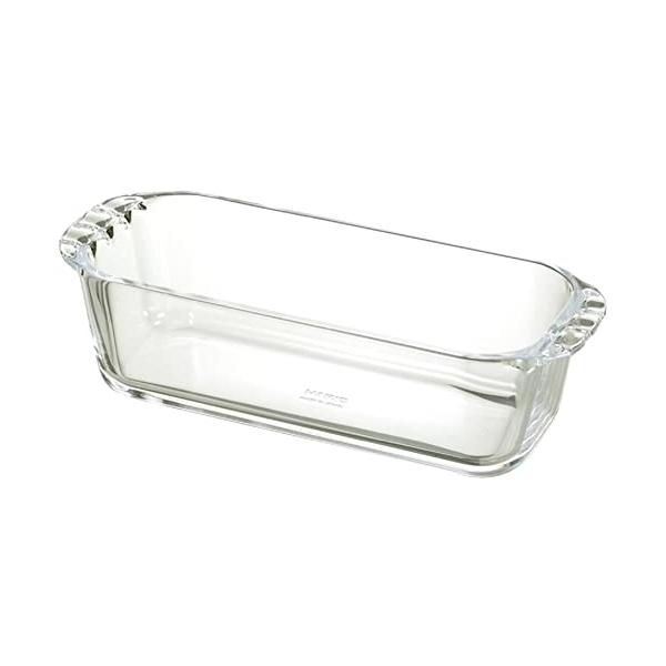 HARIO(ハリオ) 耐熱ガラス製 パウンド型 850ml BUONO kitchen グラタン皿 日本製 HPND-85-BK