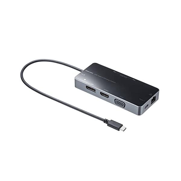【サンワサプライ】ドッキングステーション サンワサプライ ドッキングステーション/ハブ USB Type-C接続