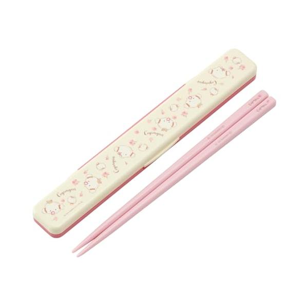 箸セット/-/ABC3AG-A・Color:箸セット・パッケージ個数:1・サイズ:箸＝長さ18cm（大人用） 箸箱＝幅19×奥行3.1×高さ1.3cm・箸箱はクッション付きなので持ち運び時に箸が動く音が鳴りにくい・セット内容:箸＋箸箱 /生...