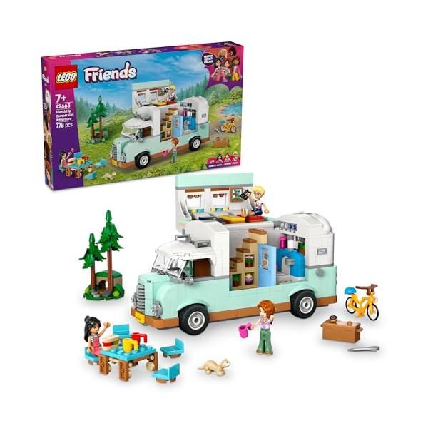 ワクワク キャンピングカー 42663・キャンプごっこ ? ミニドールフィギュア3体、フェレットのどうぶつフィギュア1体といっしょに友情をテーマにしたごっこ遊びを楽しめます（対象年齢：7才以上）・レゴ キャンピングカー ? 調理や睡眠、余暇...
