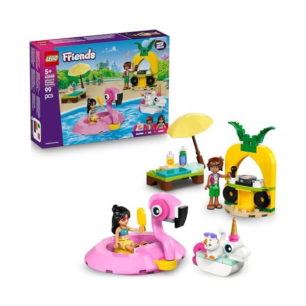 レゴ(LEGO) フレンズ ユニコーンとフラミンゴのプールパーティ 42658 おもちゃ 玩具 ブロック 知育