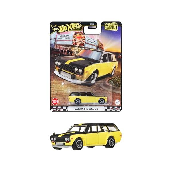 ホットウィール(Hot Wheels) ブールバード ダットサン 510 ワゴン 乗り物おもちゃ ミニカー 3歳から イエロー JBL21