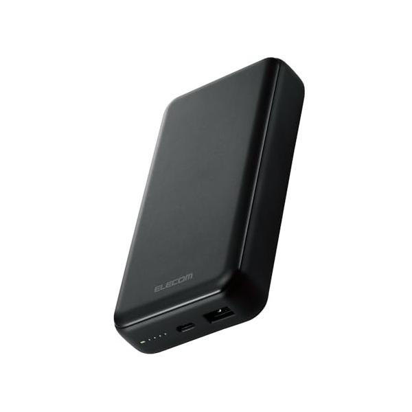 他サイト： エレコム モバイルバッテリー 20000mAh 大容量 20W 2ポート USB-C×1 USB-A×1 USB PD対応 EC-C07BKの商品画像