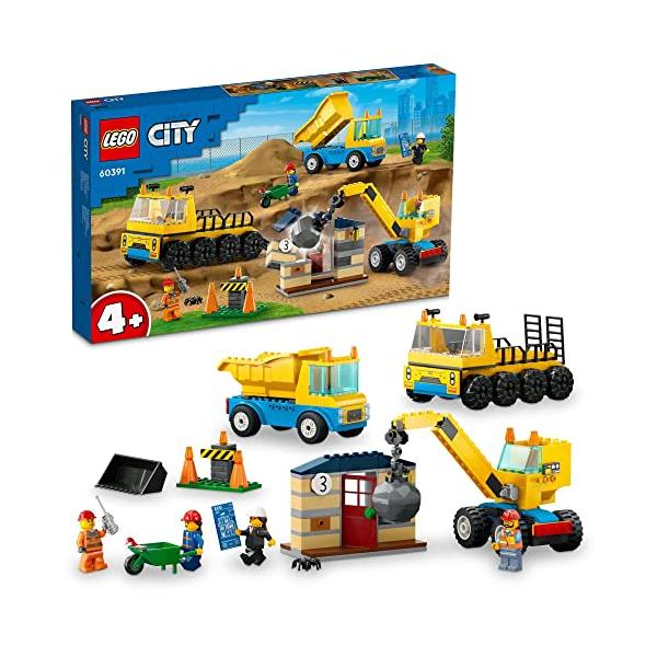 レゴ(LEGO) シティ トラックと鉄球クレーン車 60391 おもちゃ ブロック プレゼント 街づ...