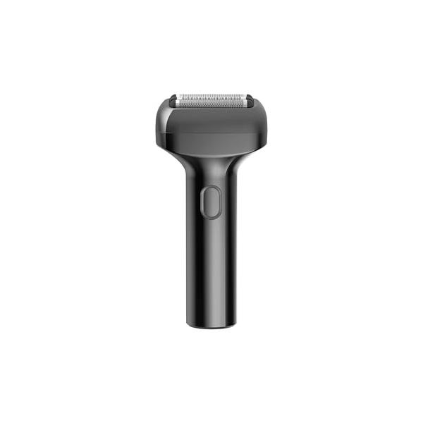 コイズミ メンズシェーバー シームレス 往復式 3枚刃 USB 充電・交流式 防水 お風呂剃り可 ハンディサイズ キャップ付き グレー  KMC-0821/H