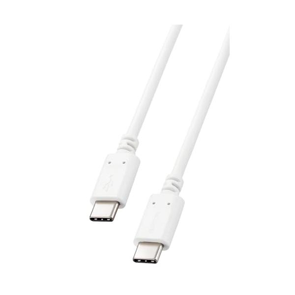 エレコム USB-C  USB-C ケーブル 100W USB PD対応 50cm ホワイト MPA-CC5P05WH