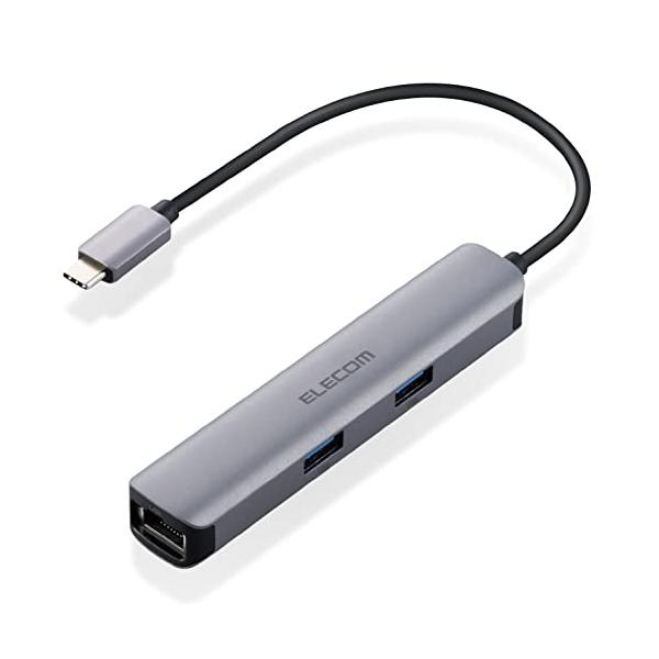 他サイト： エレコム USB Type-C ハブ ドッキングステーション 5-in-1(LANポート) DST-C17SV/EC HDMIポート 4K対応の商品画像