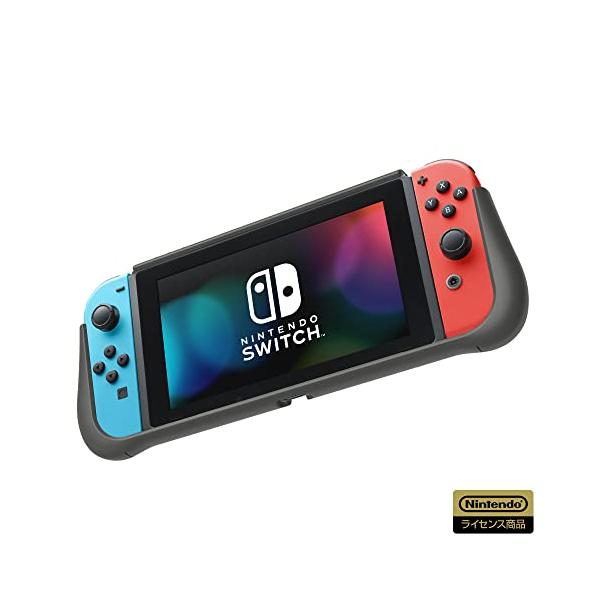 他サイト： 【任天堂ライセンス商品】タフプロテクター for Nintendo Switch クリア×ブラック【Nintendo Switch 旧モデル専用の商品画像