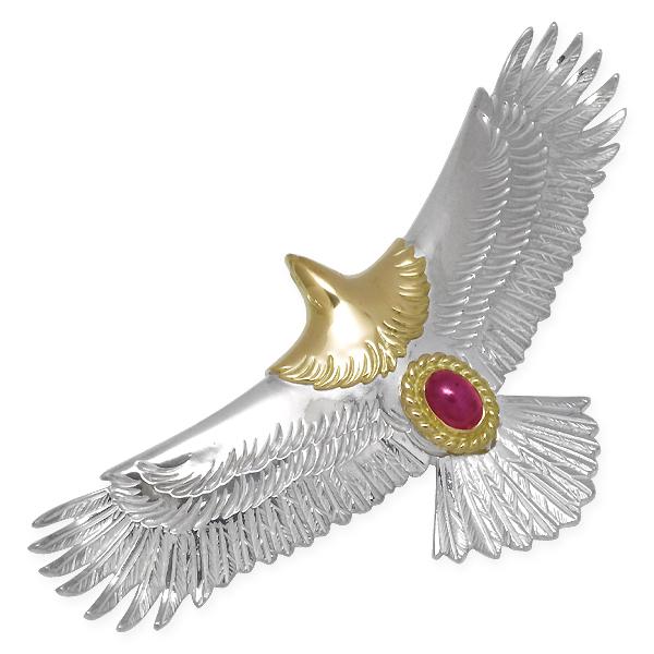 鷲見太郎Eg-03大イーグル 鷲見太郎 Taro Washimi ペンダント イーグルeg-03 K18PG・925