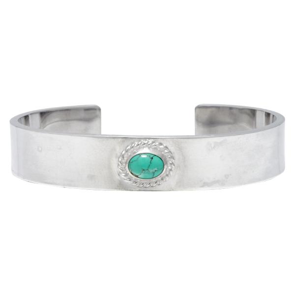 鷲見太郎 Taro Washimi ブレスレット プレーンバングル12mmターコイズ