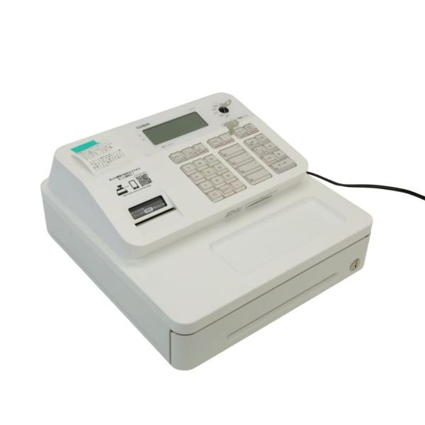 k*パ様 新品（展示品）カシオ レジスター SR-G3-WE ホワイト CASIO（カシオ） 倉庫保管品 電子レジスター SR-G3 ホワイト 設定キー