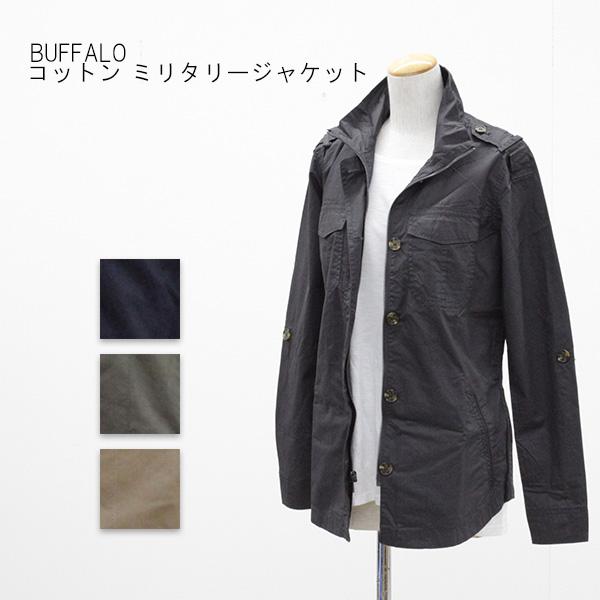 アウトレット BUFFALO レディース アウター コットン ミリタリージャケット  春秋 1014065 P656