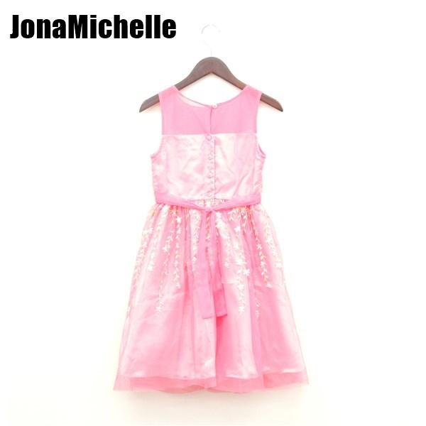 アウトレット JonaMichelle キッズ ワンピース 女の子 ドレス 刺繍  チュール 花柄  発表会 結婚式 オールシーズン 795465 P794 爆買