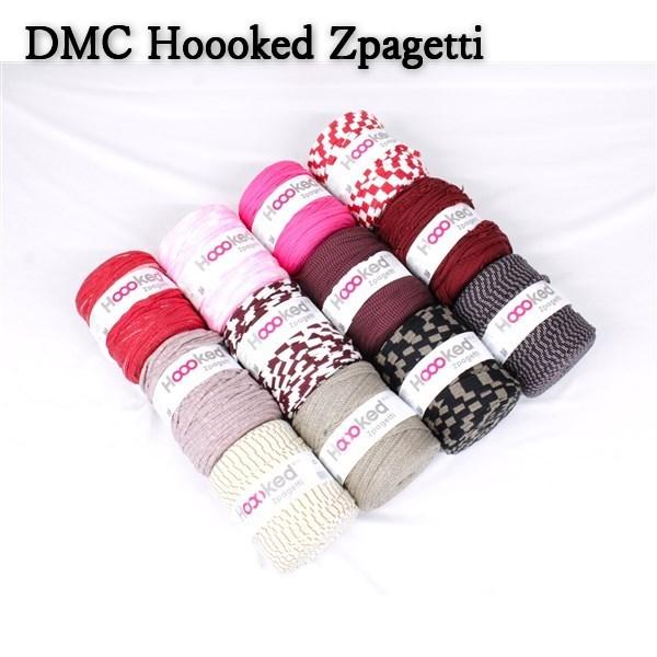 送料無料 アウトレット DMC Hoooked Zpagetti フックドゥ ズパゲッティ  小物 超極太 800JP STR ストライププリント 爆買