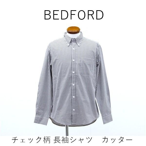送料無料 アウトレット BEDFORD メンズ トップス チェック柄 長袖シャツ　カッター 春夏 #57455 P1035 爆買