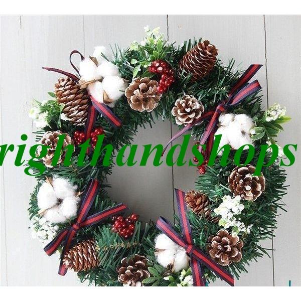 クリスマスリース クリスマス飾り 可愛い 冬 壁掛け クリスマス オーナメント クリスマスツリー装飾 部屋 玄関 飾り 華やか デコレーション オーナメント クリスマス用品 ガーランド バラ 人工造花 飾り デラックスリース 北欧風【サイズ...