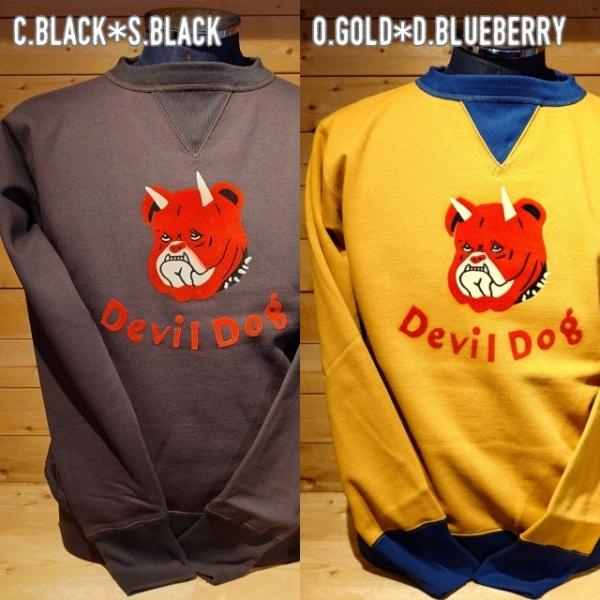 フリーホイラーズ　DEVIL DOG ロゴ 7分袖カットソーサイズL フリーホイーラーズ（FREEWHEELERS） スウェット 