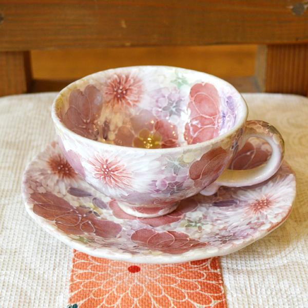 工房ゆずりは カップ ソーサー 薄紅色絵花 瀬戸焼 花柄 優しい感性 女性だけの工房 手描き 可憐 彩り豊か 陶器 コーヒーティーカップ コーヒー碗 Cs りぐるオンラインショップ 通販 Yahoo ショッピング