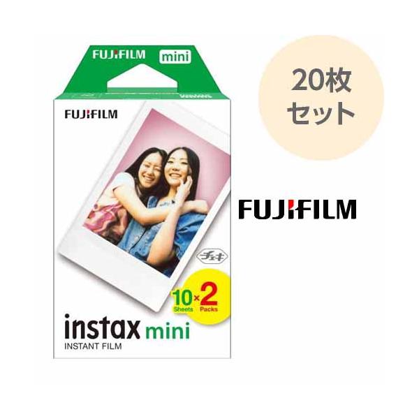 チェキ フィルム 20枚（10枚入×2パック）INSTAX MINI JP 2 ホワイト