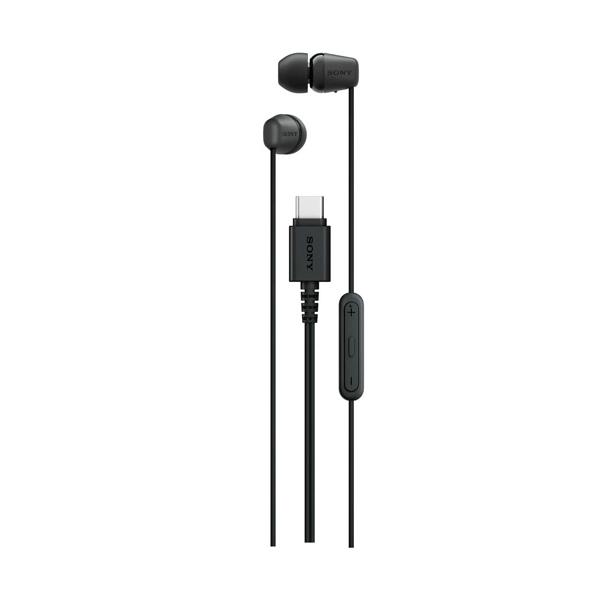 SONY IER-EX15C BZ ブラック ステレオヘッドホン USB Type-C  ier-ex15c 有線 軽量 小型  Android iPone iPad iPod 対応 スマホ ハンズフリー通話   ソニー