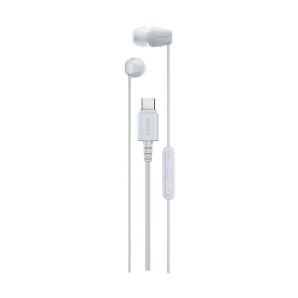 SONY IER-EX15C WZ ホワイト ステレオヘッドホン USB Type-C  ier-ex15c 有線 軽量 小型  Android iPone iPad iPod 対応 スマホ ハンズフリー通話   ソニー