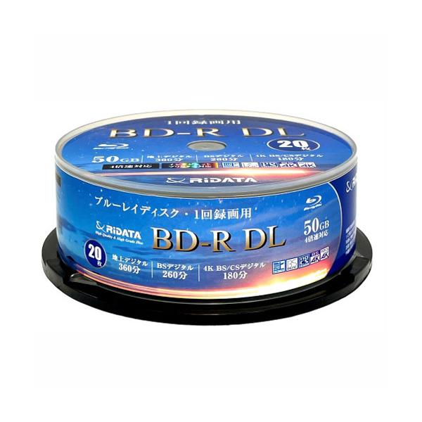 RiDATA ブルーレイディスク bluray 1回録画用 BD-R DL 片面2層 RiDATA ブルーレイディスク bluray 1回録画用 BD-R DL 片面2層