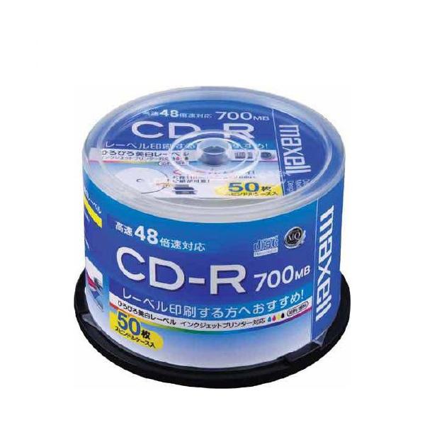 maxell CD-R cd-r データ用 50枚 スピンドルケース入り 容量700MB 