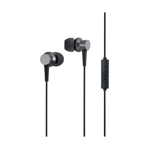 マイク搭載リモコン付きカナル型 ＋FiT シリーズ  MXH-C130S ブラック BK 快適フィット ヘッドフォン イヤホン カラフル かわいい maxell マクセル