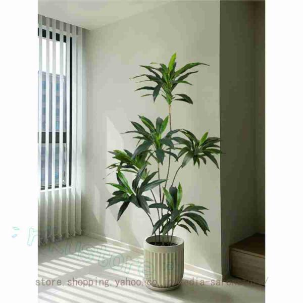 ★人工観葉植物 (大型 ) 幸福の木1.8m (フェイク) HGJH フェイクグリーン 大型 幸福の木 ドラセナ 人工観葉植物 人工観葉