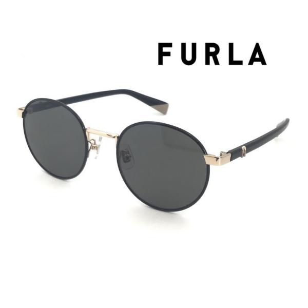 FURLA フルラ SFU854J サングラス UVカット 偏光 ポラ レディース メタル 丸 ボストン型 ファッショングラス 女性 伊達メガネ おしゃれ 177P
