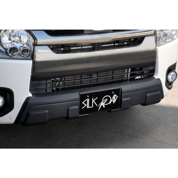 新品4型以降200系ハイエース標準ボディ用シルクロードフロントリップスポイラー エアロ フロントリップスポイラー Ver.1(シルクブレイズ 未塗装