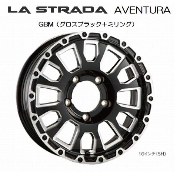 新品★LA STRADA AVENTURA17インチ4本★200系ハイエース他 在庫限り品 200系ハイエース2/4WD用ラ・ストラーダ[AVENTURA 18インチ