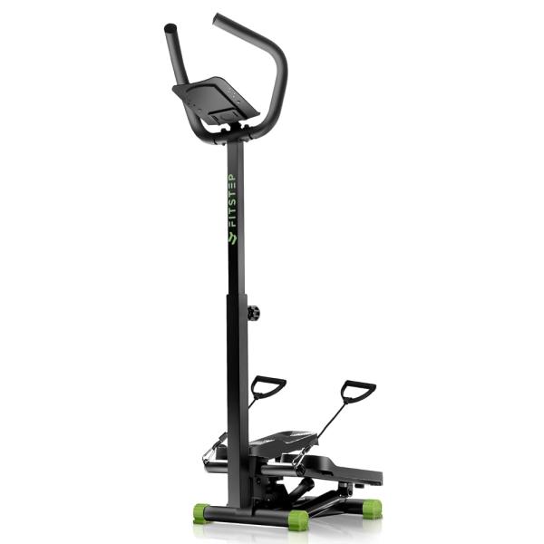 【パーソナルトレーナー監修】FITSTEP ステッパー 静音 ハンドル付き スマホ・タブレットホルダー付き 健康器具 足踏み健康器具 健康ステッパー