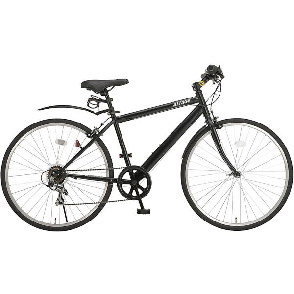 ALTAGE 26インチ外装6段変速クロスバイクACR-001マットブラック(46570