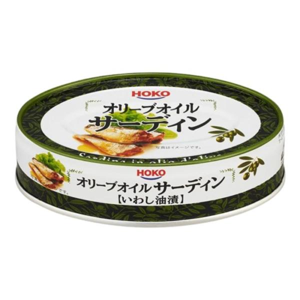 ■商品説明【商品詳細】オリーブオイル使用のいわし油漬の缶詰。丸々としたいわしにオリーブオイル特有のさわやかな味わい。お惣菜としてもお料理の素材としても、オイルまで無駄なく使えます。【原材料】 いわし、オリーブオイル、食塩/調味料（アミノ酸）...