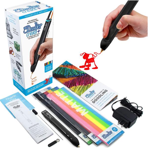 当店は日本唯一の3Doodler社公認 正規販売店です。■パッケージ内容・3Doodler Create + (スリードゥードラー クリエイト プラス）本体・フィラメント（75本）・電源ケーブル・説明書(日本語版) or 日本語説明書をダウ...